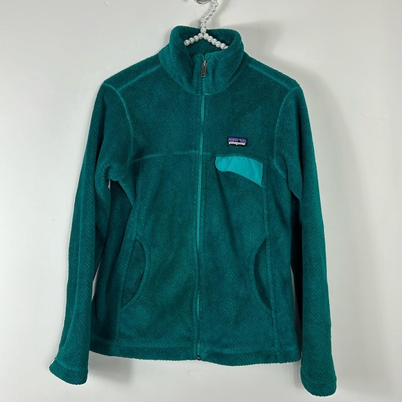 Patagonia Jackets & Blazers - Patagonia Teal Polartec Full Zip Sweater Sweatshirt Jacket Small